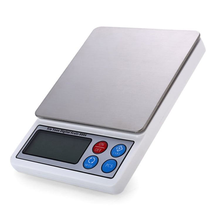 XY-8006 2.2 inch Display High Precision Electronic Scale (0.1g~3000g), Excluding Batteries, 3000g/0.01g