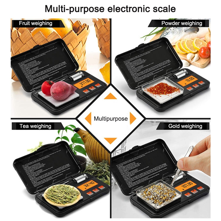 200g/0.01g High-Precision Portable Jewelry Scale Mini Electronic Scale Precision Carat Electronic Scale, 200g/0.01g