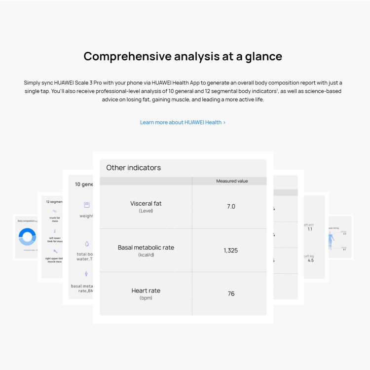 Original Huawei Intelligent Body Fat Scale 3 Pro, Support Wifi & Bluetooth Connection, Body Fat Scale 3 Pro