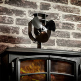 YL401 3-Blade High Temperature Metal Heat Powered Fireplace Stove Fan, YL401 (Black), YL401 (Bronze), YL401 (Gold), YL401 (Silver), YL401 (White)