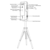 YAD-001 Infrared Thermometer + Automatic Infrared Sensor Sterilization Dispenser with Tripod Mount Holder, YAD-001
