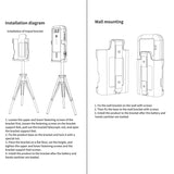 YAD-001 Infrared Thermometer + Automatic Infrared Sensor Sterilization Dispenser with Tripod Mount Holder, YAD-001