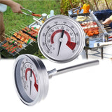 Stainless Steel Oven Thermometers BBQ Smoker Pit Grill Bimetallic Thermometer Temp Gauge Cooking Tools with Dual Display & Anti-fog Glass, WSS-411 WSS-411
