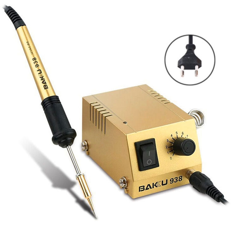 BAKU BK-938 AC 220V 1-18W Mini Thermostatic Soldering Station Electric Iron, EU Plug (Random Color Delivery), BK-938 BK-938