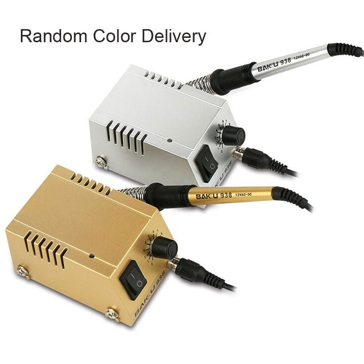 BAKU BK-938 AC 220V 1-18W Mini Thermostatic Soldering Station Electric Iron, EU Plug (Random Color Delivery), BK-938
