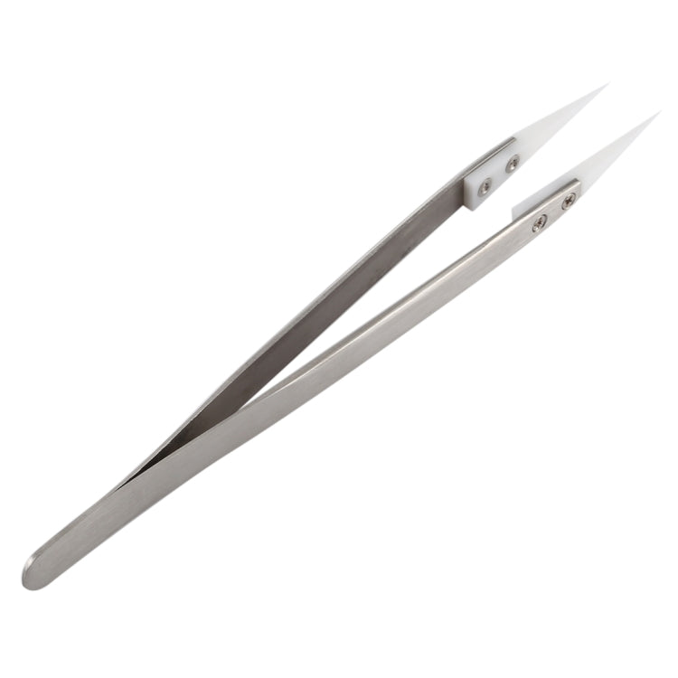 TC-14 Stainless Steel High Temperature Resistance Ceramic Tip Tweezers, TC-14