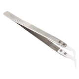 TC-14W Stainless Steel High Temperature Resistance Ceramic Tip Elbow Tweezers, TC-14W TC-14W