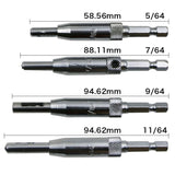 4 PCS/Set Doors Self Centering Hinge Tapper Core Drill Bit Set Hole Puncher Woodworking Tools(5/64,7/64,9/64,11/64 inch), 4 PCS/Set