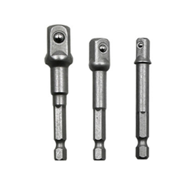 3 PCS/Set Socket Bit Extension Bar Hex Shank Adapter Drill Nut Driver Power Drill Bit(1/4, 3/8, 1/2 inch), Length:65-73mm, 3 PCS/Set Length:65-73mm 3 PCS Set Length:65-73mm