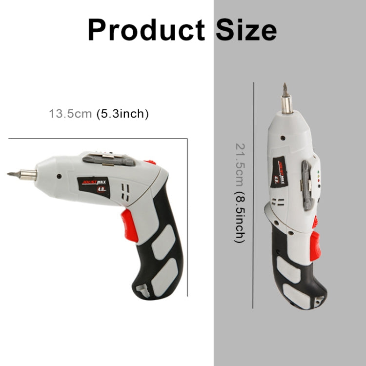 4.8V Multi-functional Household Electric Screwdriver Electric Drill Electric Screwdriver Set US Plug, US Plug