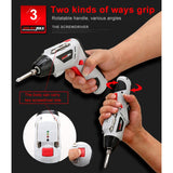 4.8V Multi-functional Household Electric Screwdriver Electric Drill Electric Screwdriver Set US Plug, US Plug