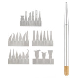 28 in 1 Phone CPU BGA Chip Removal Repairing Silicon Manganese Alloy Blades Scraping Knife Set, 28 in 1 28 in 1