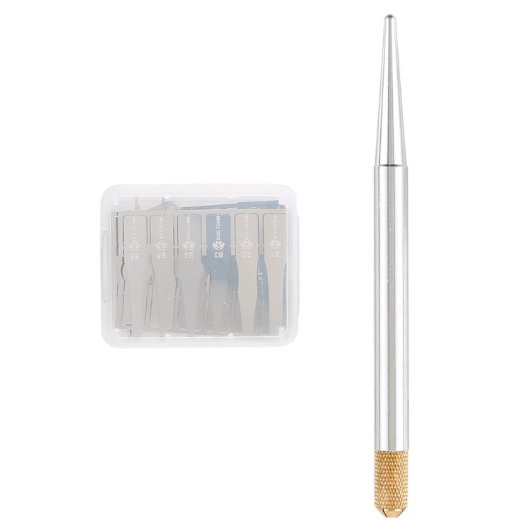 28 in 1 Phone CPU BGA Chip Removal Repairing Silicon Manganese Alloy Blades Scraping Knife Set, 28 in 1