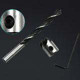 4 in 1 Woodworking Countersink Chamfer Three-Pointed High-Speed Steel Drill Bits Set, 3-6mm, 4 PCS/Set