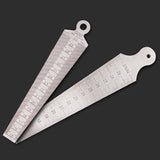 Wedge Feeler Gap 15-30mm Stainless Steel Ruler Inspection Taper Gauge Metric Imperial Measure Tool, 15-30mm Metric Imperial 15-30mm Metric Imperial