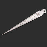 Wedge Feeler Gap 1-15mm Thin Stainless Steel Ruler Inspection Taper Gauge Metric Imperial Measure Tool, 1-15mm Thin Metric Imperial 1-15mm Thin Metric Imperial