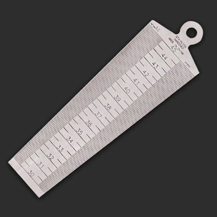 Wedge Feeler Gap 30-45mm Stainless Steel Ruler Inspection Taper Gauge Metric Measure Tool, Gap 30-45mm Metric Gap 30-45mm Metric