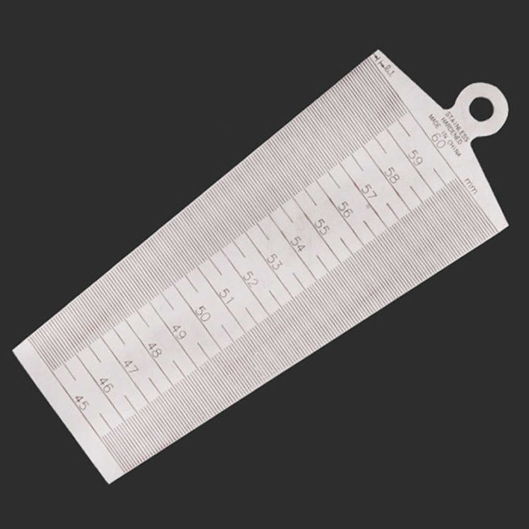Wedge Feeler Gap 45-60mm Stainless Steel Ruler Inspection Taper Gauge Metric Measure Tool, 45-60mm Metric 45-60mm Metric