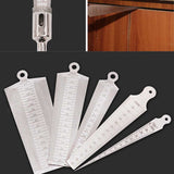 Wedge Feeler Gap 45-60mm Stainless Steel Ruler Inspection Taper Gauge Metric Measure Tool, 45-60mm Metric