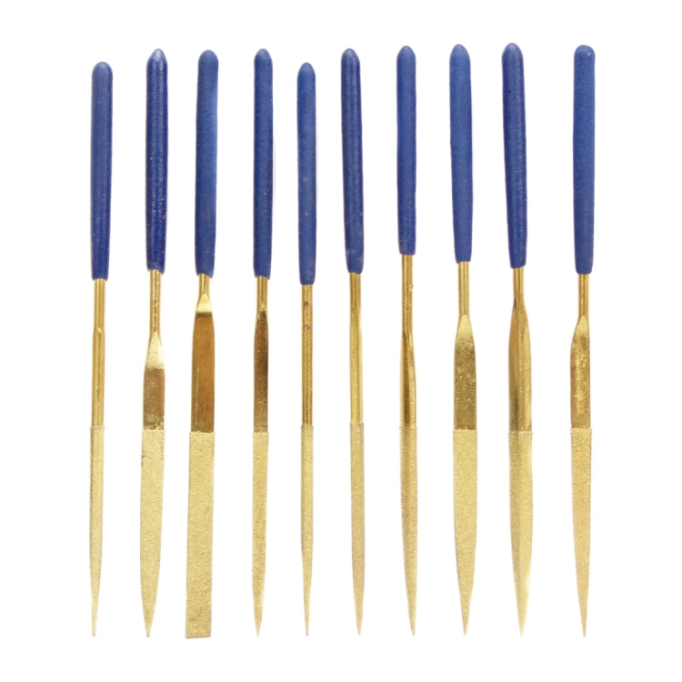 JF-170407 10 in 1 3x140mm Gold Plating Files Group Tool Set, JF-170407