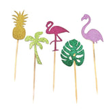 24pcs / Pack Holiday Theme Party Cake Dessert Table Decoration Inserted Card, 24pcs