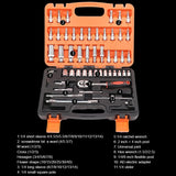 53 In 1 Multi-function Car Repair Combination Toolbox Ratchet Wrench Set, 53 In 1