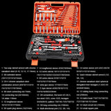 150 In 1 Multi-function Car Repair Combination Toolbox Ratchet Wrench Set, 150 In 1