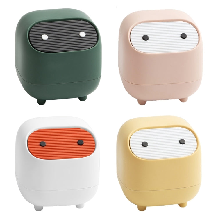 Desktop Trash Can Mini Dual-layer Push Trash Bin