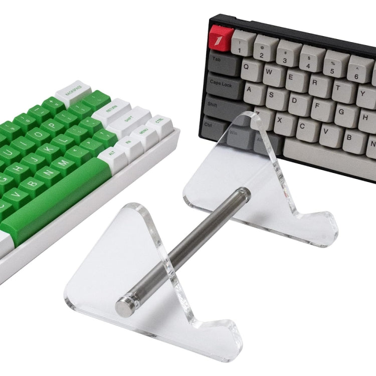 YX003-1 Single Layer Transparent Acrylic Detachable Keyboard Stand, YX003-1