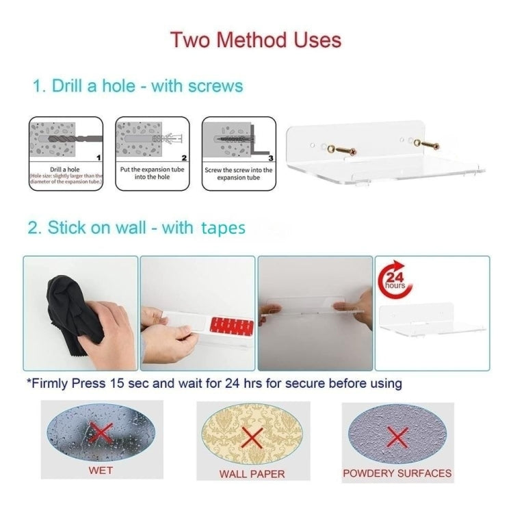 YX005 2 / Pack Acrylic Wall Hanger Holder, YX005