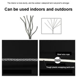 Retractable Indoor And Outdoor Clothes Wall Hanger Magic Drying Rack Balcony Bathroom Invisible Clothesline Wire Rope, White, Silver