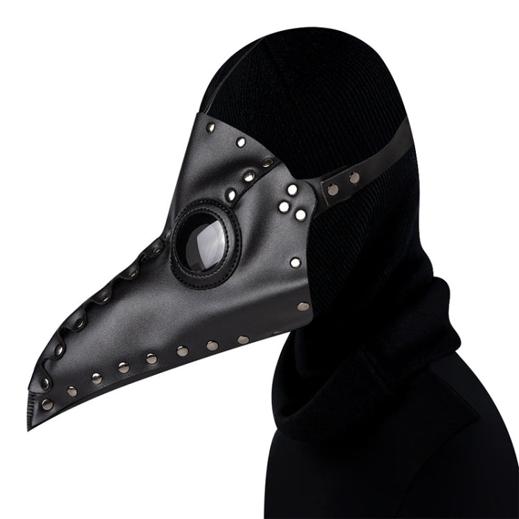 HG65005 Halloween Dress Up Props Rivets Beak Shape Mask, Rivets Black, Rivets White, Rivets Brown