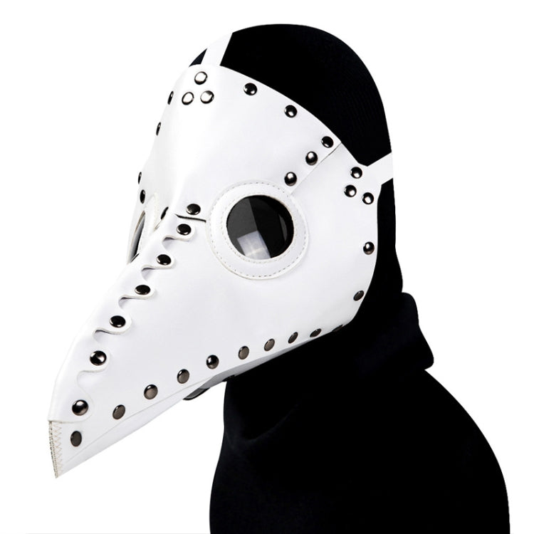 HG65005 Halloween Dress Up Props Rivets Beak Shape Mask, Rivets Black, Rivets White, Rivets Brown
