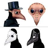 HG65005 Halloween Dress Up Props Rivets Beak Shape Mask, Rivets Black, Rivets White, Rivets Brown