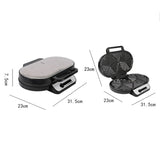 Household Waffle Maker Toaster Double Dish Heating Mini Breakfast Machine Sandwich Electric Cake Baking Machine, EU Plug