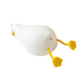 1W USB Charging LED Lie Flat Duck Silicone Touch Sensing Night Light, Flat Duck