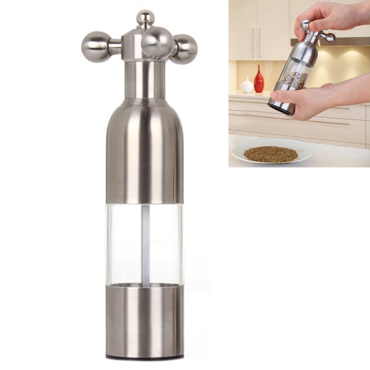 MICLAN Stainless Steel 304 Rudder Shape Grinder Pepper Grinding Machine, Size : L, L