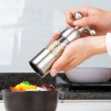 MICLAN Stainless Steel 304 Rudder Shape Grinder Pepper Grinding Machine, Size : L, L