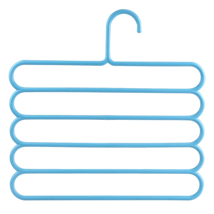 10pcs Multi-function 5 Layers Pants Scarf Silk Tie Plastic Clothes Hangers, 5 Layers Pants Hangers