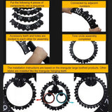 Home Simple European Style Triangular Mechanical Gears Wall Clock, Black