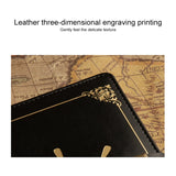 B6 Retro PU Cover Sailor Notebook Diary Book with Password Lock