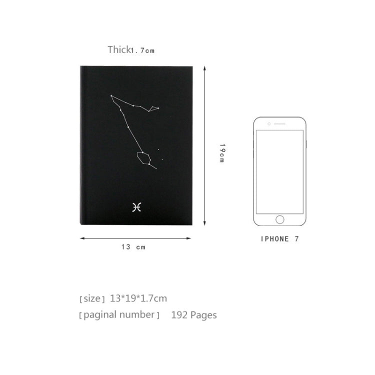 Twelve Constellations Paper Notebook Student Simple Diary Notepad Sketch Graffiti Note Book, Random Pattern Delivery