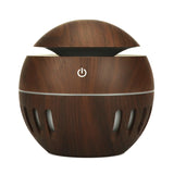 Wood Grain USB Hollowed-out Humidifier Seven Color Aromatherapy Lamp Automatic Alcohol Sprayer with Remote Control(Sky Blue), HC0372A, HC0372B, HC0372C, HC0372D, HC0372F, HC0372G, HC0372H, HC0372I, HC0372J, HC0372K HC0372C