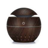 Wood Grain USB Hollowed-out Humidifier Seven Color Aromatherapy Lamp Automatic Alcohol Sprayer with Remote Control(Sky Blue), HC0372A, HC0372B, HC0372C, HC0372D, HC0372F, HC0372G, HC0372H, HC0372I, HC0372J, HC0372K HC0372D