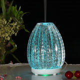 100ml Creative Vase Shape Aromatherapy Machine 3D Glass Humidifier Automatic Alcohol Sprayer with Colorful LED Lamp, 3D Glass Humidifier 3D Glass Humidifier