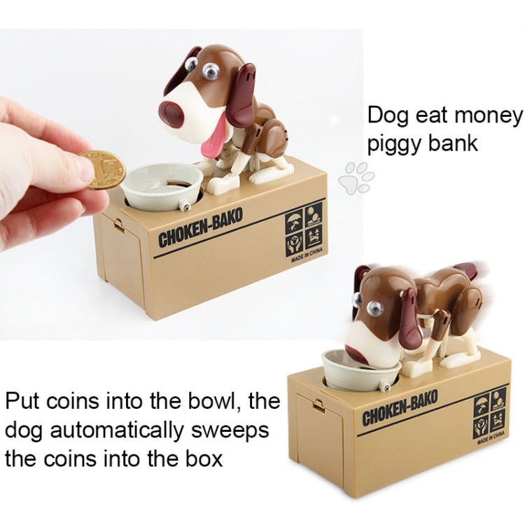 Creative Cartoon Edacious Puppy Automatic Money Eating Coin Saving Box, Dog Bank