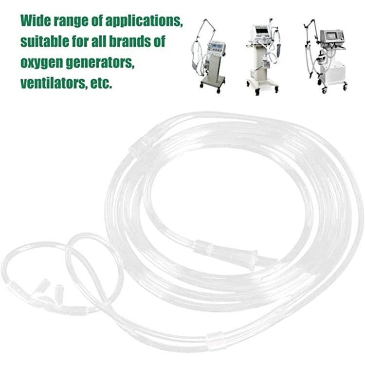 5 PCS Household Disposable Double-hole Nasal Oxygen Tube Pipe Oxygen Supply Tubing, Length: 6m, Length: 6m