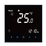 BHT-2001 3A Load Water Heating Type LCD Digital Heating Room Thermostat, Display Clock / Temperature / Time / Week / Heat etc., BHT-2001 3A (Black)