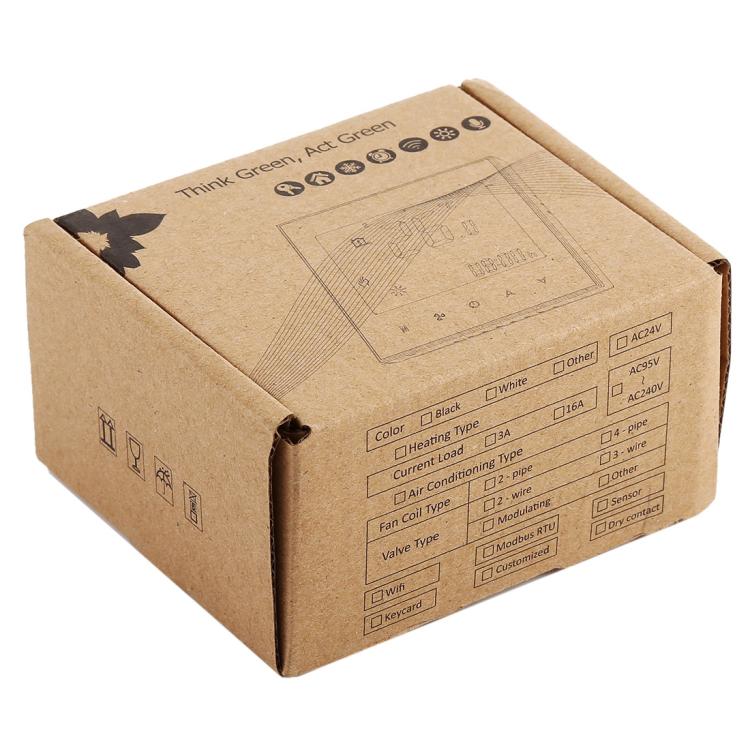 BHT-1000-GA-WIFI 3A Load Water Heating Type Touch LCD Digital WiFi Heating Room Thermostat, Display Clock / Temperature / Periods / Time / Week / Heat etc., BHT-1000 3A (Black), BHT-1000 3A (White)