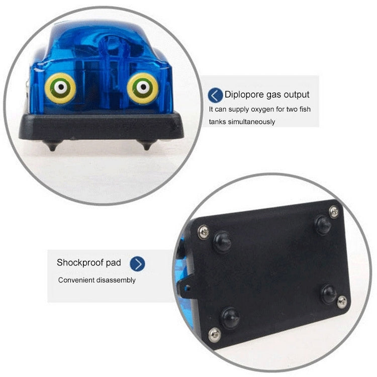 SOBO SB-348A 5W Double Outlets Adjustable Flow Aquarium Air Pump Fish Tank Oxygen Air Pump, 5W Double Outlets
